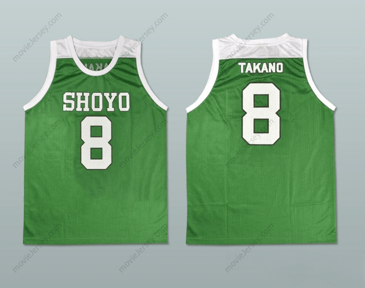 CUSTOM ANY Name Number SLAM DUNK SHOYO 8 SHOUICHI TAKANO BASKETBALL JERSEY MANGA Top Stitched S-6XL