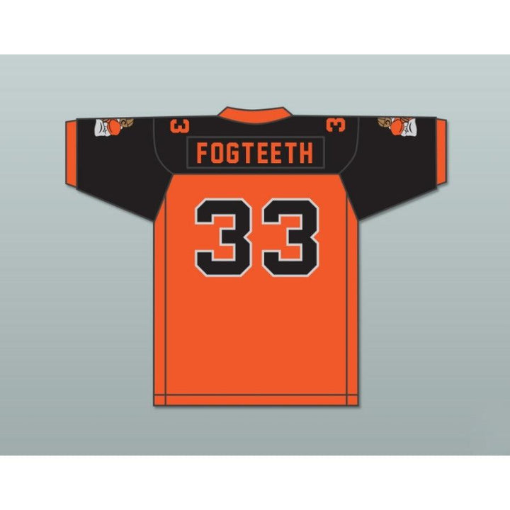 CUSTOM ANY Name BLACK/ORANGE ORC FOGTEETH 33 Football Jersey Stitched S-6XL