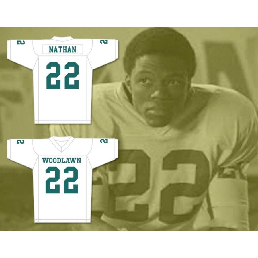 CUSTOM ANY Name Number TONY NATHAN 22 WOODLAWN COLONELS FOOTBALL JERSEY Top Stitched S-6XL