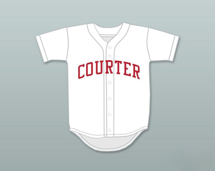 Custom Any Name Number DAVE PARKER 33 COURTER TECH HIGH SCHOOL WHITE BASEBALL JERSEY 1 Top Stitched S-6XL