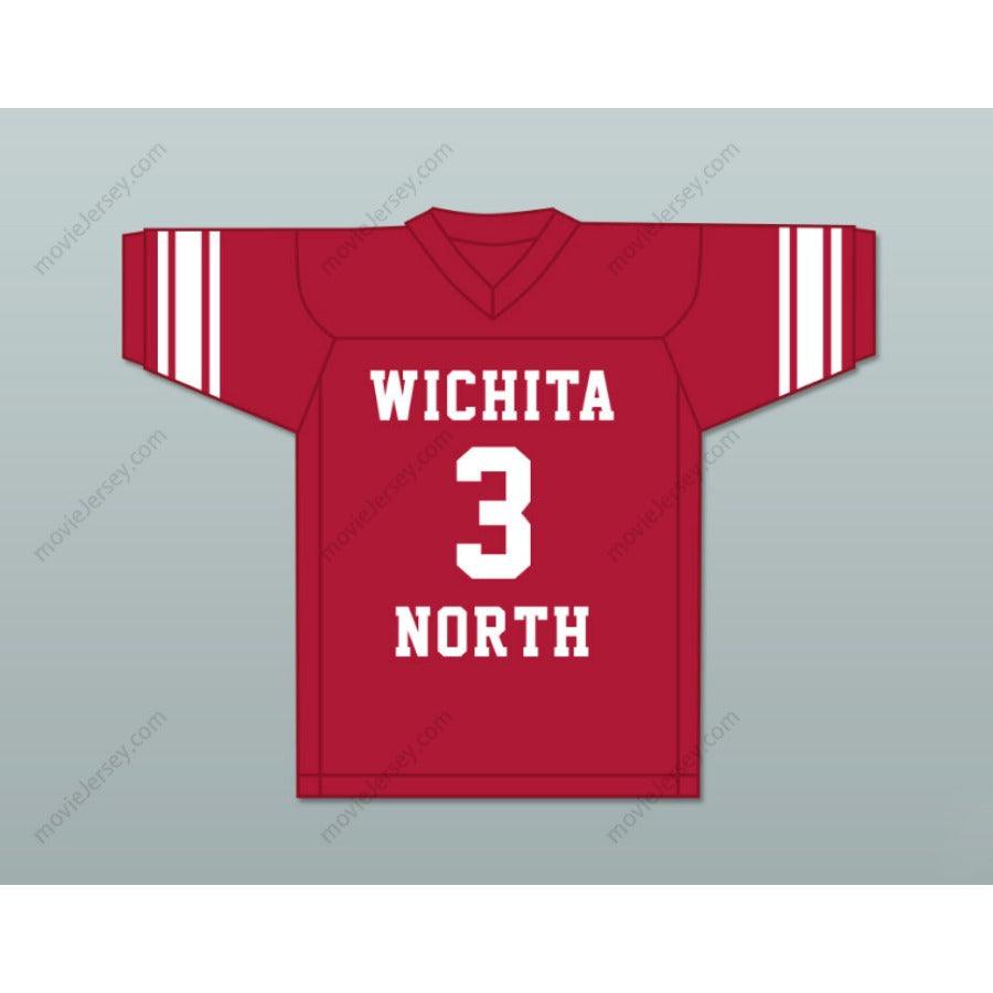 CUSTOM BARRY SANDERS 3 NORTH HIGH SCHOOL REDSKINS FOOTBALL JERSEY S-6XL Top Stitched S-6XL
