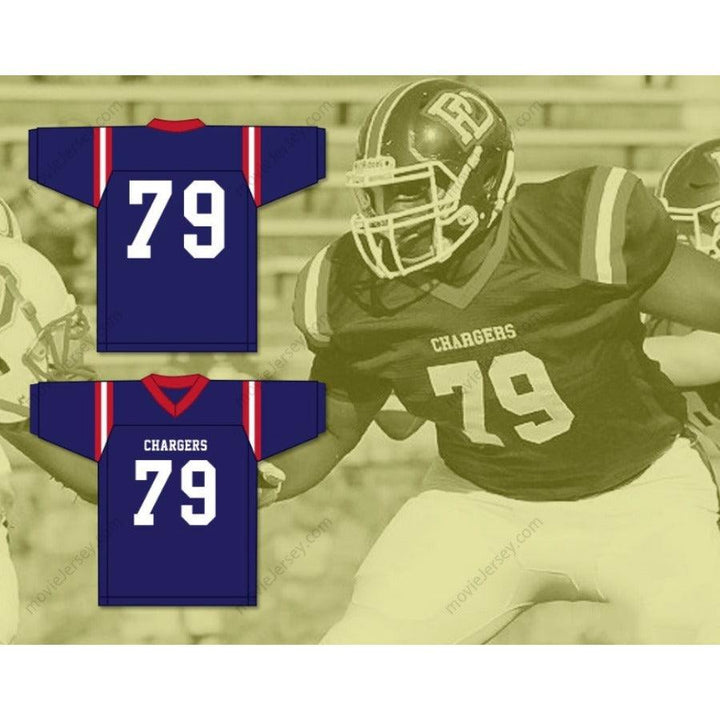 CUSTOM ANY Name Number IKEM EKWONU 79 PROVIDENCE DAY SCHOOL CHARGERS Football Jersey Top Stitched S-6XL