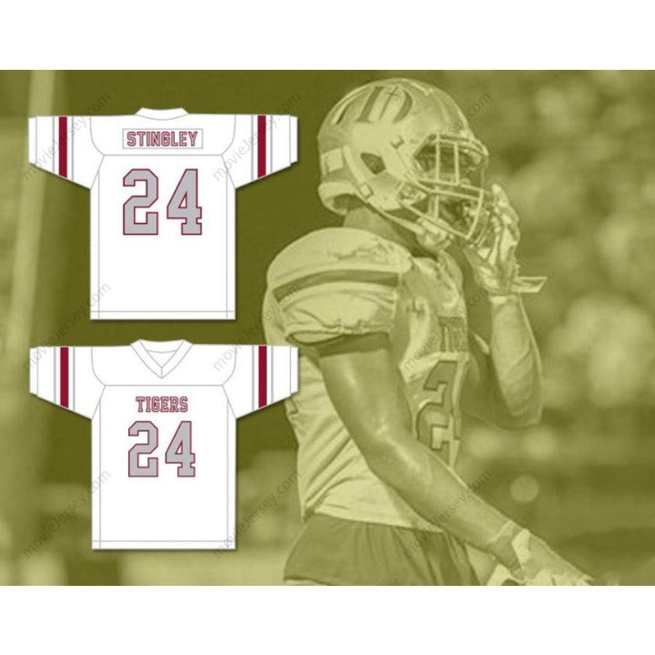 CUSTOM ANY Name Number DEREK STINGLEY JR 24 THE DUNHAM SCHOOL TIGERS Football Jersey Top Stitched S-6XL