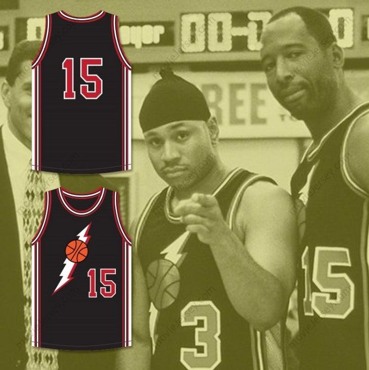 CUSTOM ANY Name Number JAMES WORTHY LARRY 15 BLACK BASKETBALL JERSEY IN THE HOUSE Top Stitched S-6XL