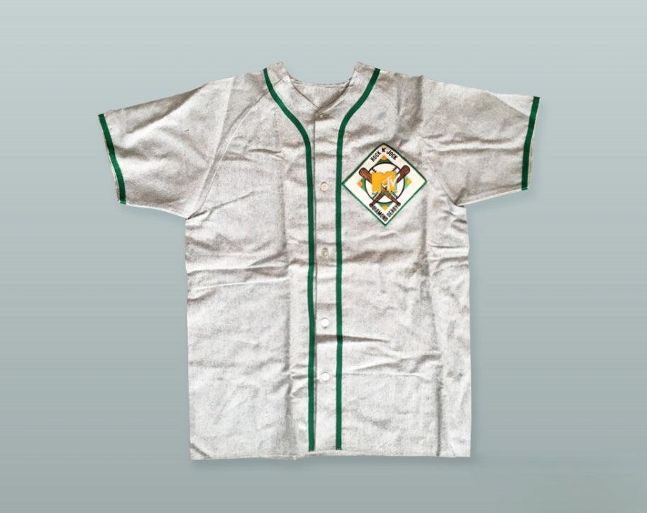 Custom Any Name Number ALTERNATE BASEBALL JERSEY 1ST ANNUAL ROCK N' JOCK DIAMOND DERBY 1990 Top Stitched S-6XL