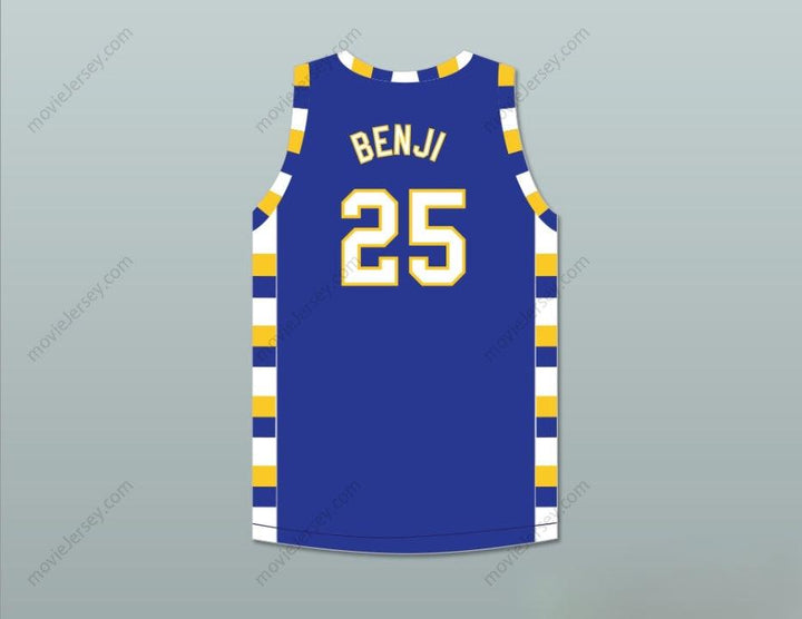 CUSTOM ANY Name Number BEN 'BENJI' WILSON 25 SIMEON CAREER ACADEMY WOLVERINES ROYAL BLUE BASKETBALL JERSEY Top Stitched S-6XL