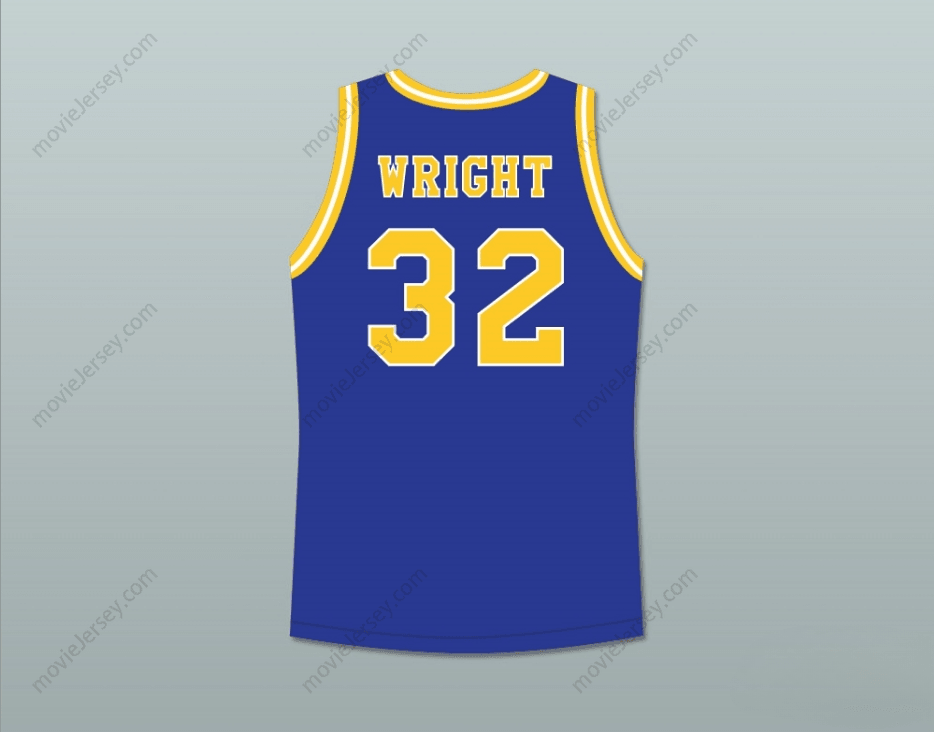 CUSTOM ANY Name Number MONICA WRIGHT 32 CRENSHAW HIGH SCHOOL BLUE BASKETBALL JERSEY LOVE AND BASKETBALL Top Stitched S-6XL