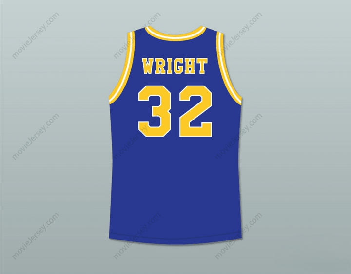 CUSTOM ANY Name Number MONICA WRIGHT 32 CRENSHAW HIGH SCHOOL BLUE BASKETBALL JERSEY LOVE AND BASKETBALL Top Stitched S-6XL