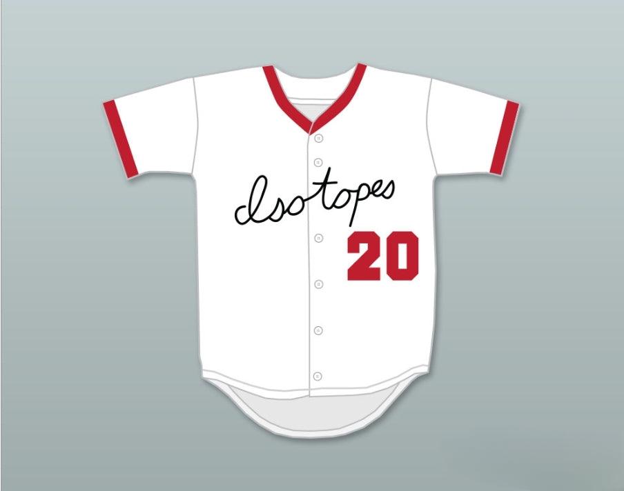 Custom Any Name Number HOMER SIMPSON 20  ISOTOPES BASEBALL JERSEY Top Stitched S-6XL