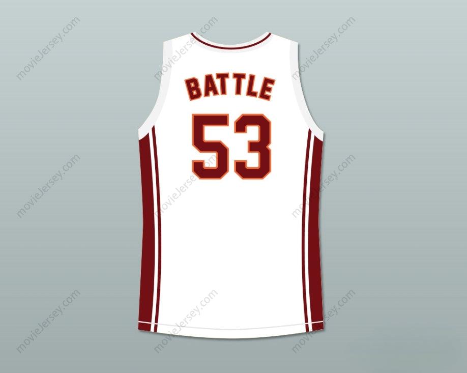 CUSTOM ANY Name Number NANA GBEWONYO JUNIOR BATTLE 53 RICHMOND OILERS AWAY BASKETBALL JERSEY COACH CARTER Top Stitched S-6XL