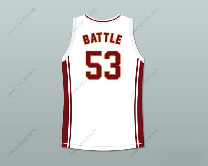 CUSTOM ANY Name Number NANA GBEWONYO JUNIOR BATTLE 53 RICHMOND OILERS AWAY BASKETBALL JERSEY COACH CARTER Top Stitched S-6XL