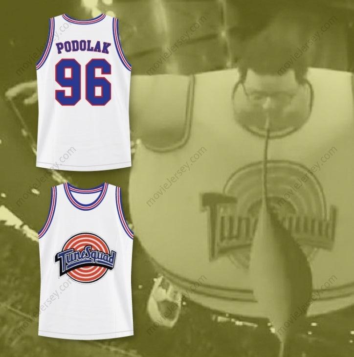 CUSTOM ANY Name Number SPACE JAM TUNE SQUAD WAYNE KNIGHT (NEWMAN) STAN PODOLAK 96 BASKETBALL JERSEY Top Stitched S-6XL