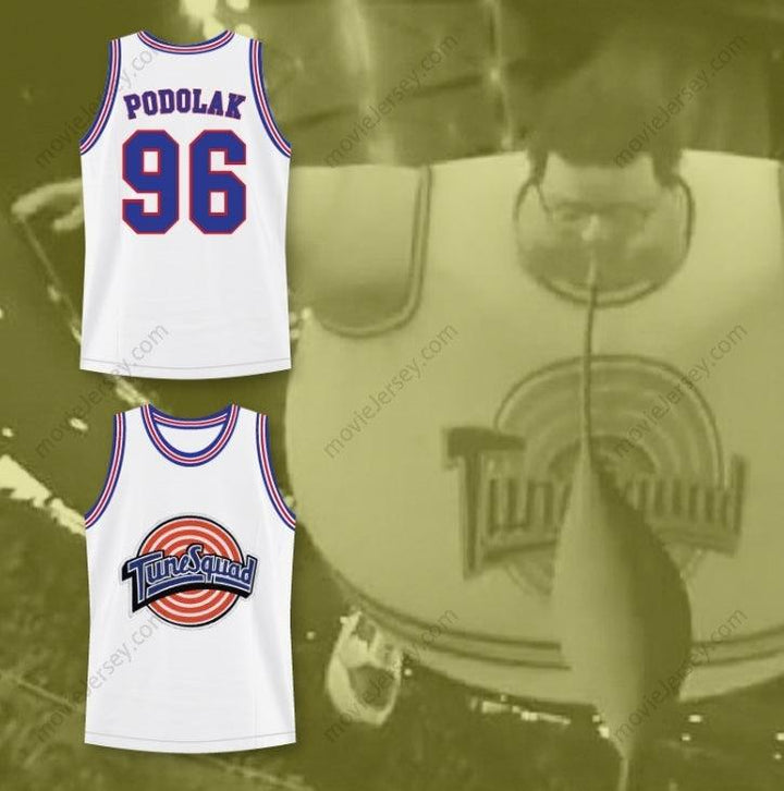 CUSTOM ANY Name Number SPACE JAM TUNE SQUAD WAYNE KNIGHT (NEWMAN) STAN PODOLAK 96 BASKETBALL JERSEY Top Stitched S-6XL