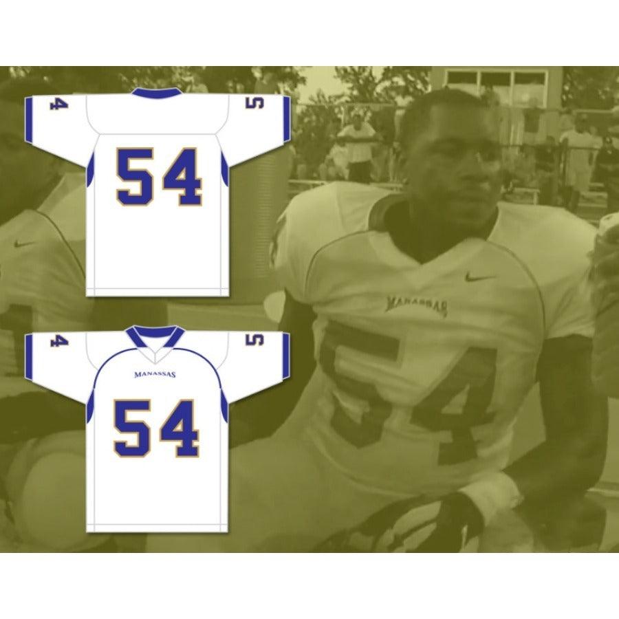 CUSTOM ANY Name Number MONTRAIL MONEY BROWN 54 MANASSAS TIGERS HIGH SCHOOL Football Jersey Top Stitched S-6XL