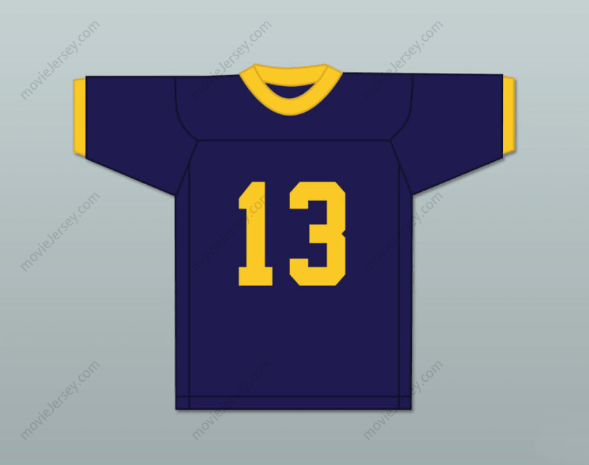 CUSTOM ANY Name Number JOE MONTANA 13 RINGGOLD HIGH SCHOOL RAMS NAVY BLUE FOOTBALL JERSEY Top Stitched S-6XL