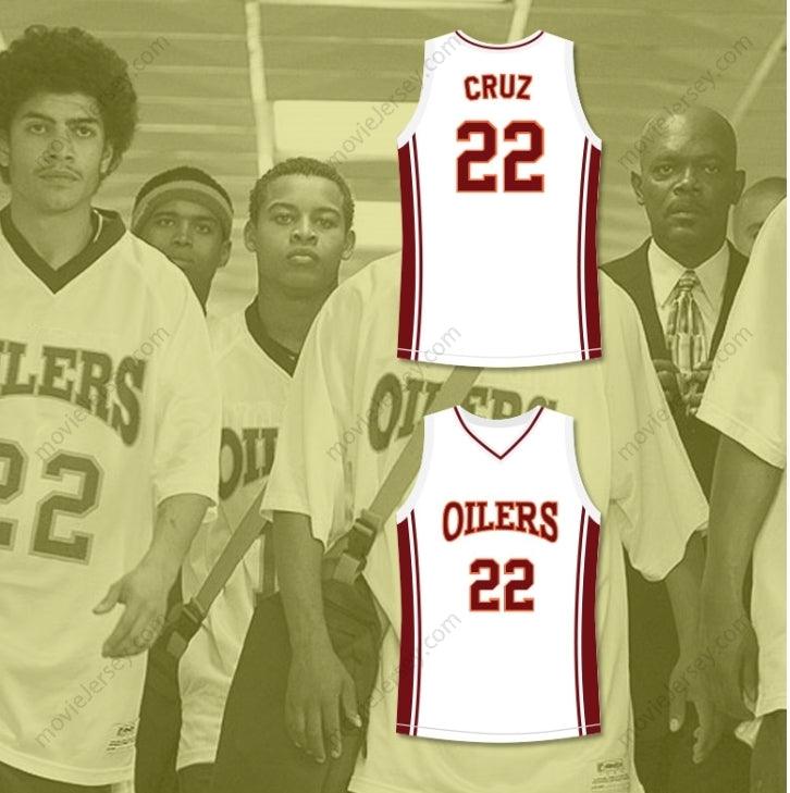 CUSTOM ANY Name Number RICK GONZALEZ TIMO CRUZ 22 RICHMOND OILERS AWAY BASKETBALL JERSEY COACH CARTER Top Stitched S-6XL