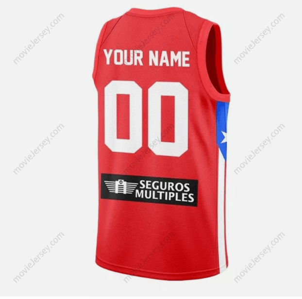 Custom Any Name Number Puerto Rico #10 Alvarado Basketball Jersey #51 Waters Clavell Sewn Stitched S-6XL