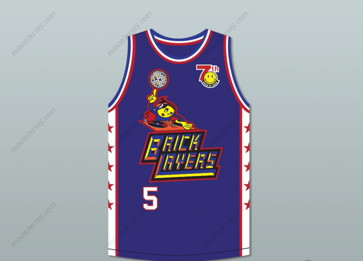 Custom Any Name Number Bill Walton 5 Bricklayers Basketball Jersey 7th Annual Rock N' Jock B-Ball Jam 1997 Top Stitched S-6XL