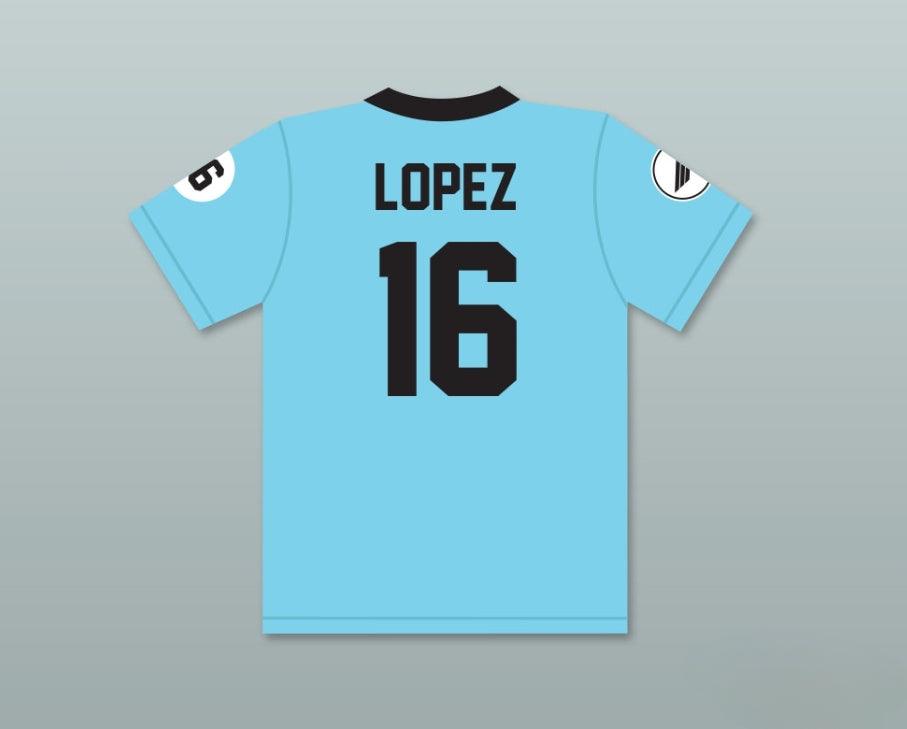 Custom Any Name Number FERNANDO LOPEZ 16 ANGELES NEGROS DE PUEBLA BASEBALL JERSEY WITH PATCH Top Stitched S-6XL