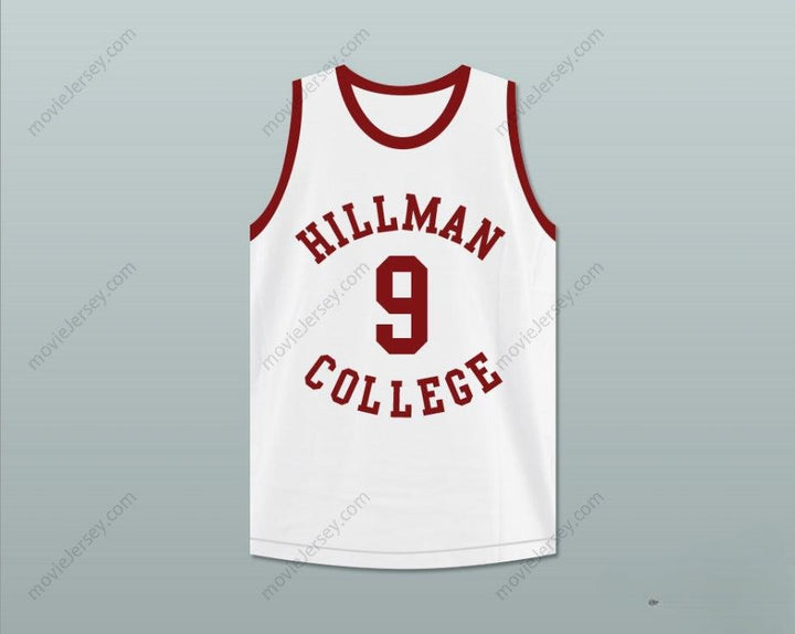 CUSTOM ANY Name Number KADEEM HARDISON DWAYNE WAYNE 9 HILLMAN COLLEGE WHITE BASKETBALL JERSEY A DIFFERENT WORLD Top Stitched S-6XL