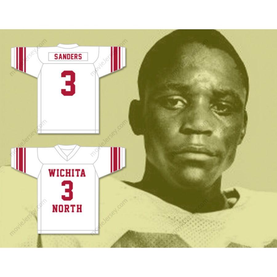 CUSTOM BARRY SANDERS 3 NORTH HIGH SCHOOL REDSKINS FOOTBALL JERSEY S-6XL Top Stitched S-6XL