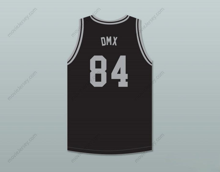 CUSTOM ANY Name Number DMX 84 ROUGH RYDERS BLACK BASKETBALL JERSEY 1 Top Stitched S-6XL
