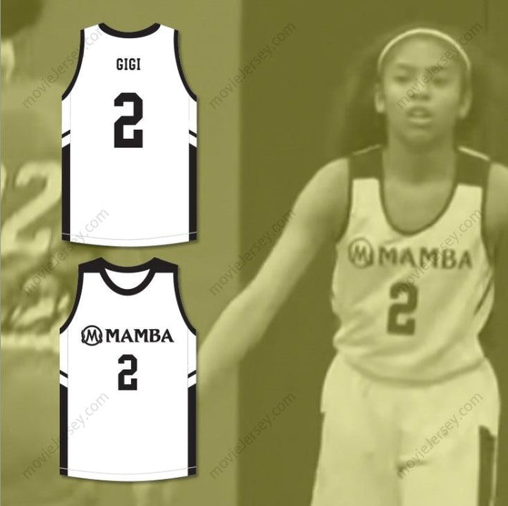 CUSTOM ANY Name Number GIGI 2 MAMBA BALLERS WHITE BASKETBALL JERSEY VERSION 2 Top Stitched S-6XL