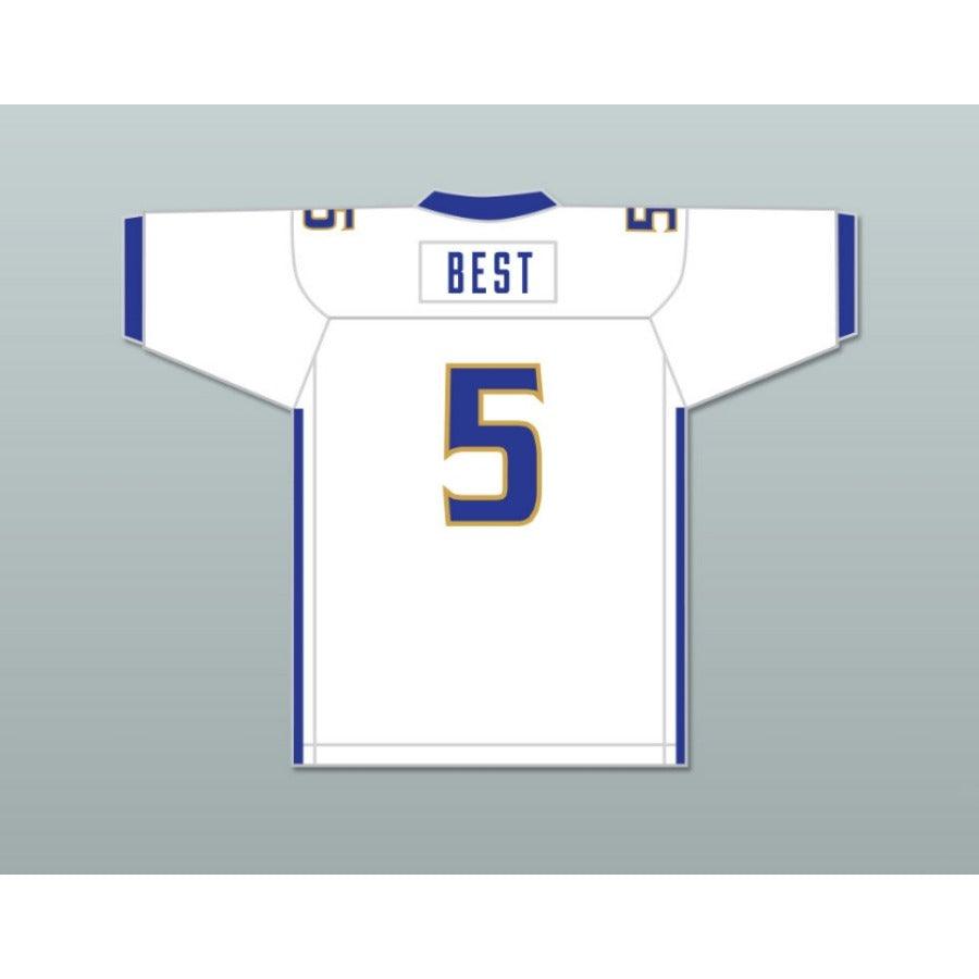 CUSTOM ANY Name Number RONNIE BEST 5 NOBLE KNIGHTS HIGH SCHOOL WHITE Football Jersey Top Stitched S-6XL
