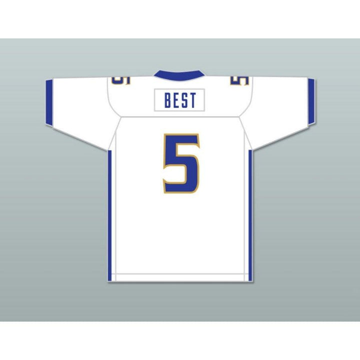 CUSTOM ANY Name Number RONNIE BEST 5 NOBLE KNIGHTS HIGH SCHOOL WHITE Football Jersey Top Stitched S-6XL
