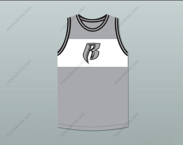 CUSTOM ANY Name Number DMX 84 ROUGH RYDERS GRAY BASKETBALL JERSEY 4 Top Stitched S-6XL