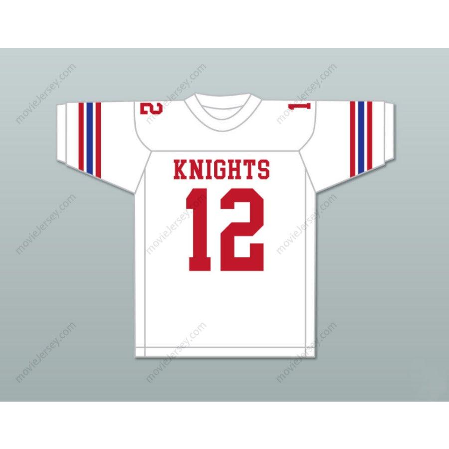 CUSTOM TERRY BRADSHAW 12 HIGH SCHOOL KNIGHTS WHITE FOOTBALL JERSEY All S-6XL