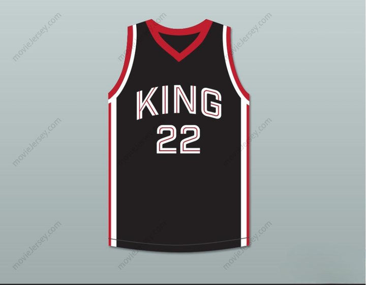 CUSTOM ANY Name Number KAWHI LEONARD 22 MARTIN LUTHER KING HIGH SCHOOL  BLACK BASKETBALL JERSEY 11 Top Stitched S-6XL