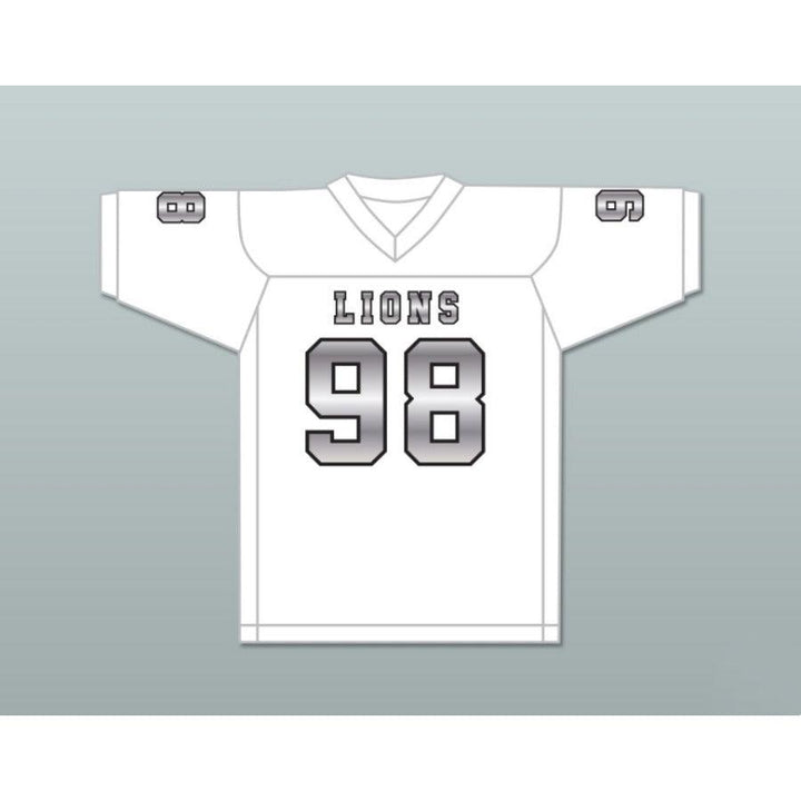 CUSTOM ANY Name Number GARY MCCRAE 98 EMCC LIONS FOOTBALL JERSEY INCLUDES PATCHES Top Stitched S-6XL
