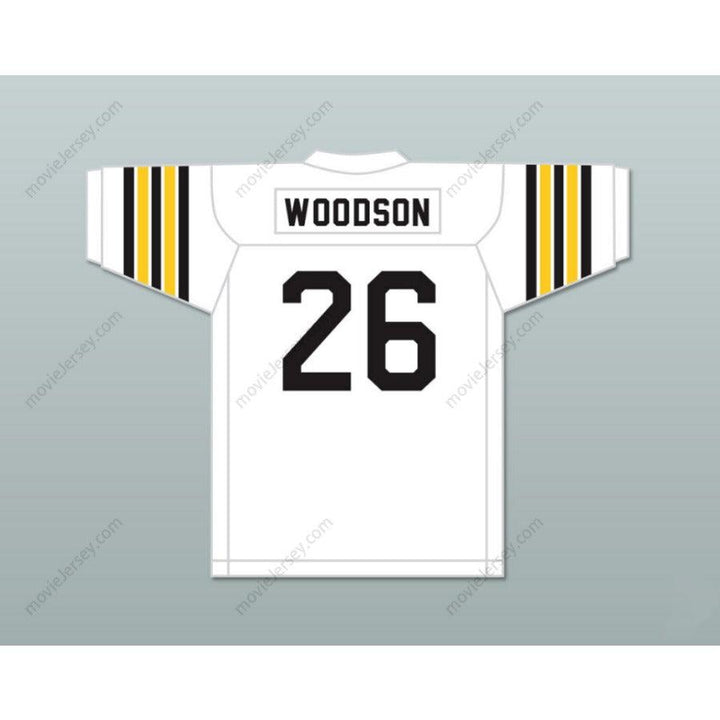 CUSTOM ANY Name Number ROD WOODSON 26 R. NELSON SNIDER HIGH SCHOOL PANTHERS WHITE FOOTBALL JERSEY Top Stitched S-6XL