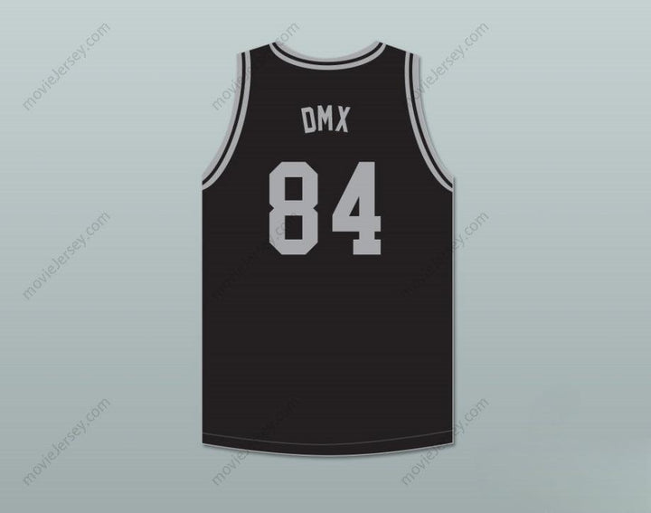 CUSTOM ANY Name Number DMX 84 ROUGH RYDERS BLACK BASKETBALL JERSEY 2 Top Stitched S-6XL