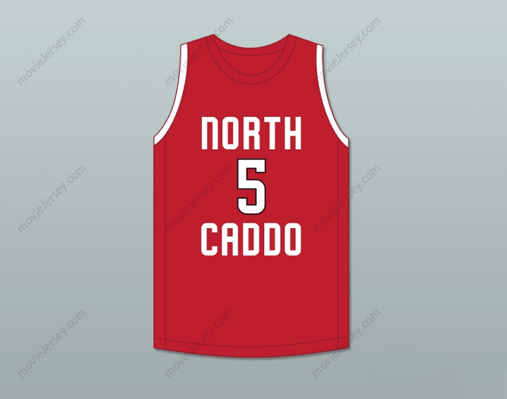 CUSTOM ANY Name Number ROBERT WILLIAMS III 5 NORTH CADDO HIGH SCHOOL TITANS RED BASKETBALL JERSEY 1 Top Stitched S-6XL