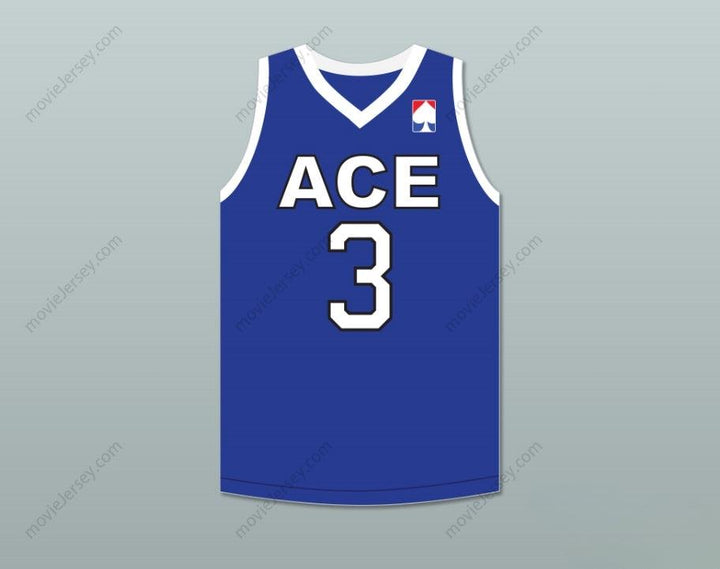 CUSTOM ANY Name Number RUG 3 ACE FAMILY CHARITY BLUE BASKETBALL JERSEY Top Stitched S-6XL