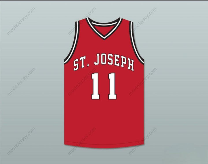 CUSTOM ANY Name Number ISIAH THOMAS 11 CHARGERS HIGH SCHOOL RED BASKETBALL JERSEY HOOP DREAMS Top Stitched S-6XL