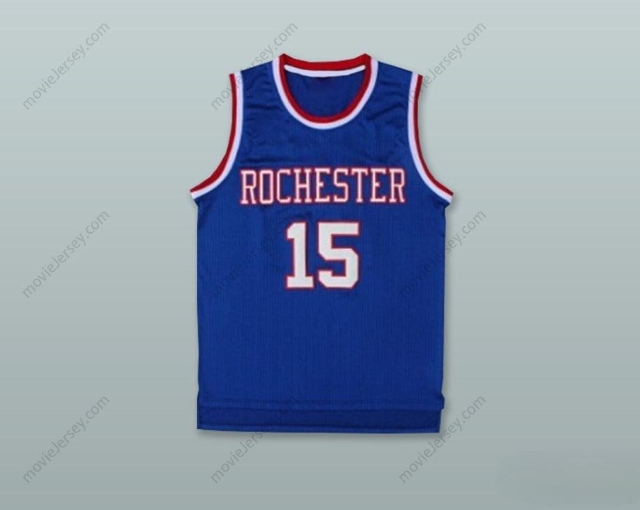 CUSTOM ANY Name Number ROCHESTER ROYALS 15 BLUE BASKETBALL JERSEY Top Stitched S-6XL