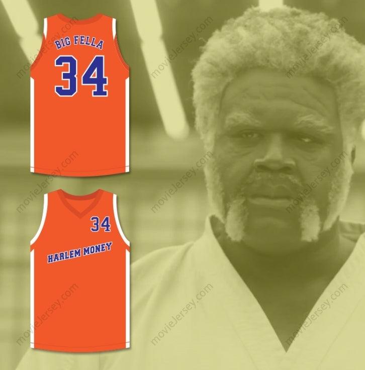 CUSTOM ANY Name Number BIG FELLA 34 HARLEM MONEY BASKETBALL JERSEY UNCLE DREW Top Stitched S-6XL