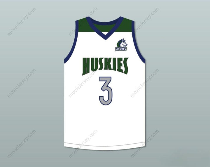 CUSTOM ANY Name Number LIANGELO BALL 3 CHINO HILLS HUSKIES WHITE BASKETBALL JERSEY WITH PATCH Top Stitched S-6XL