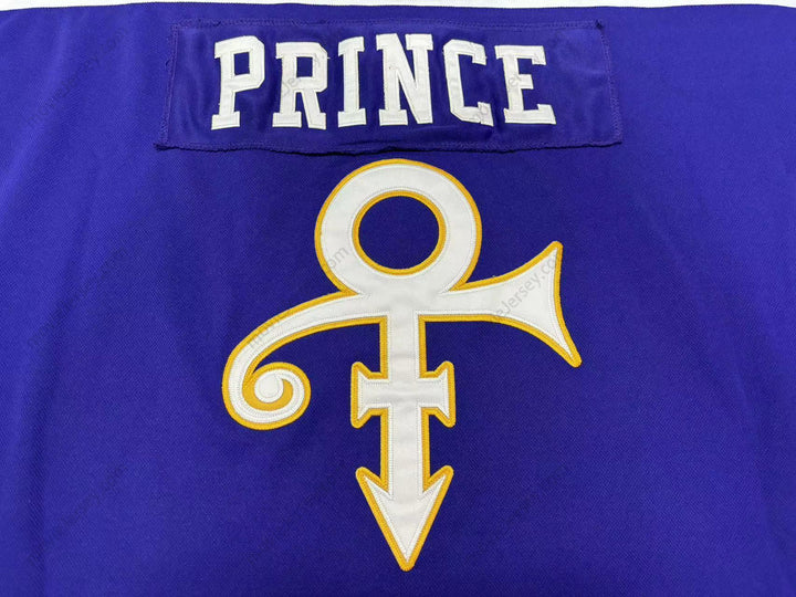 Custom Any Name Number PRINCE TRIBUTE PURPLE HOCKEY JERSEY Top Stitched S-6XL