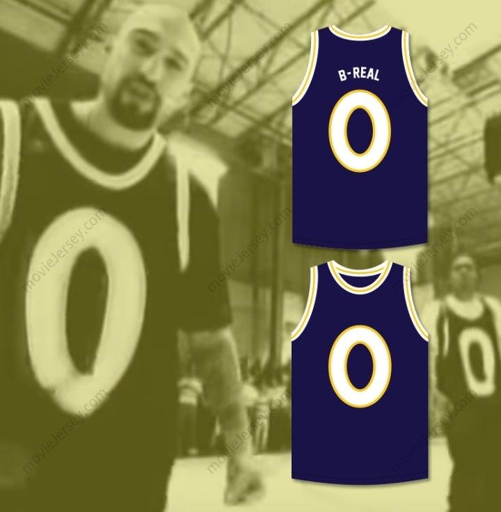 CUSTOM ANY Name Number B-REAL 0 MONSTARS DARK BLUE BASKETBALL JERSEY HIT EM HIGH Top Stitched S-6XL