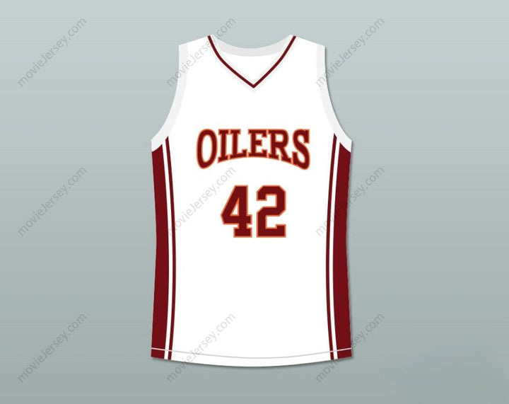 CUSTOM ANY Name Number KENYON STONE 42 RICHMOND OILERS AWAY BASKETBALL JERSEY COACH CARTER Top Stitched S-6XL