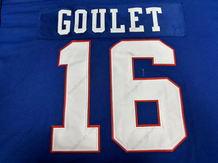 Custom Any Name Number MICHEL GOULET 16 QUEBEC NORDIQUES HOCKEY JERSEY Top Stitched S-6XL