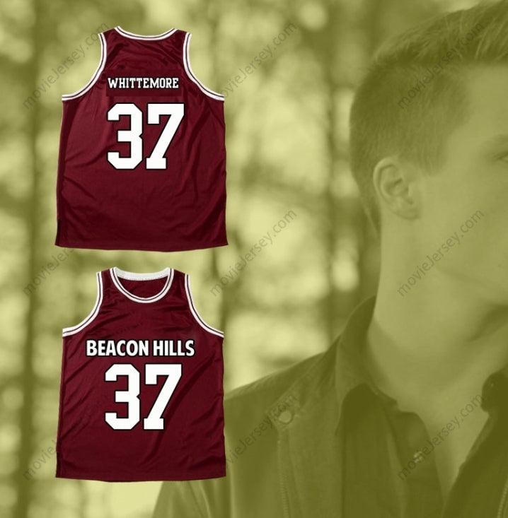CUSTOM ANY Name Number JACKSON WHITTEMORE 37 BEACON HILLS BASKETBALL JERSEY TEEN WOLF Top Stitched S-6XL
