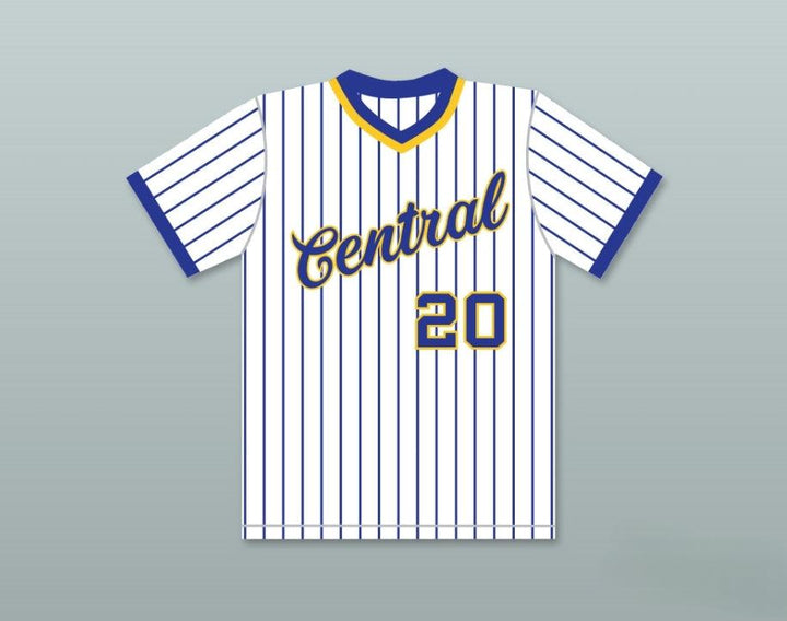 Custom Any Name Number DAN MARINO 20 CENTRAL CATHOLIC HIGH SCHOOL PINSTRIPED BASEBALL JERSEY Top Stitched S-6XL