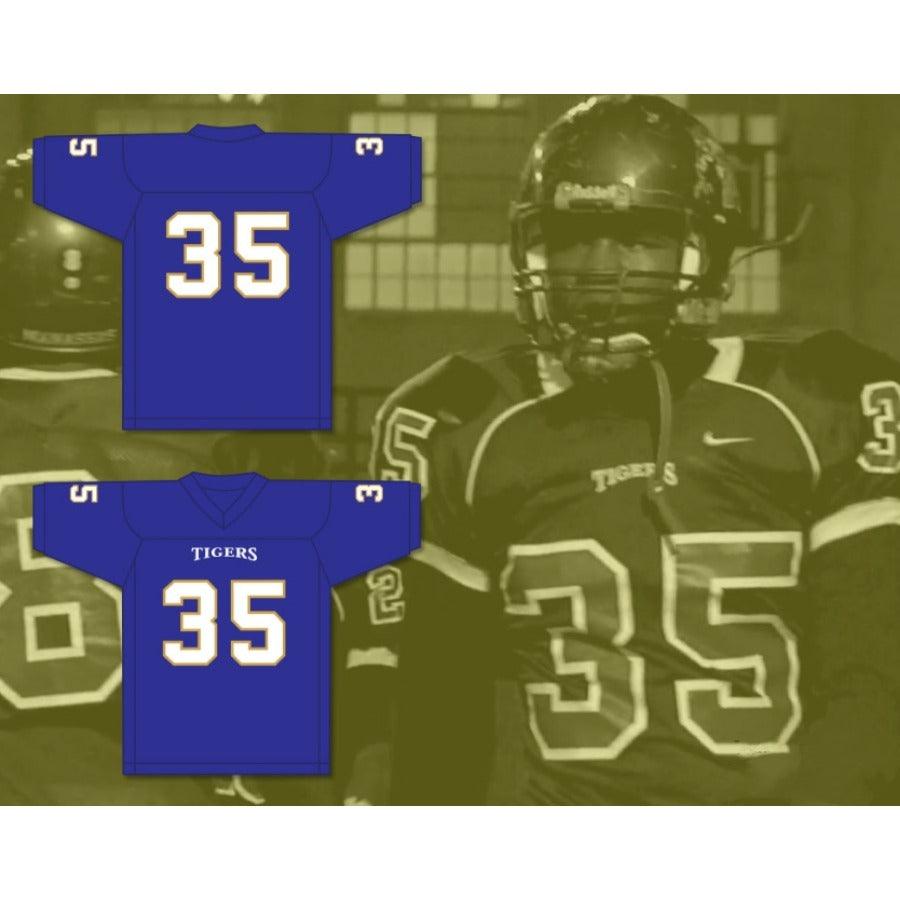 CUSTOM ANY Name Number CHAVIS DANIELS 35 MANASSAS TIGERS HIGH SCHOOL Football Jersey Top Stitched S-6XL
