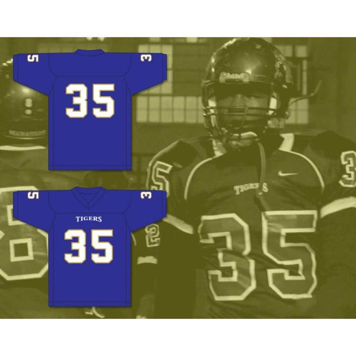 CUSTOM ANY Name Number CHAVIS DANIELS 35 MANASSAS TIGERS HIGH SCHOOL Football Jersey Top Stitched S-6XL