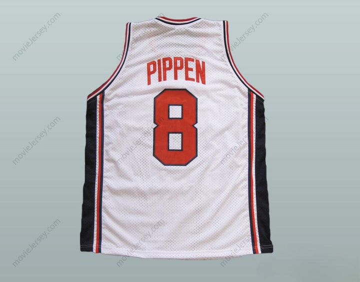 CUSTOM ANY Name Number SCOTTIE PIPPEN 8 USA BASKETBALL JERSEY Top Stitched S-6XL